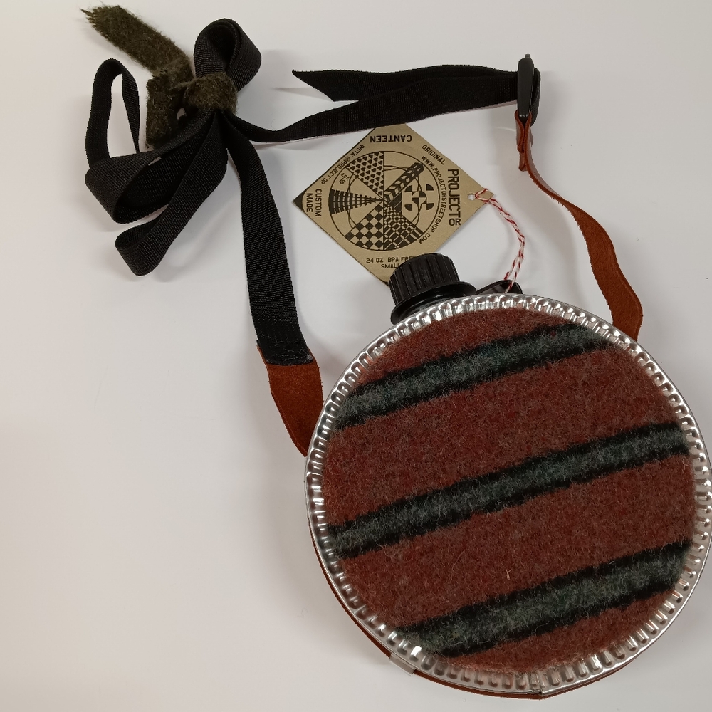 NWT ProjectOR (Oregon) Pendleton Wool Water Canteen Hiking Camping Crossbody